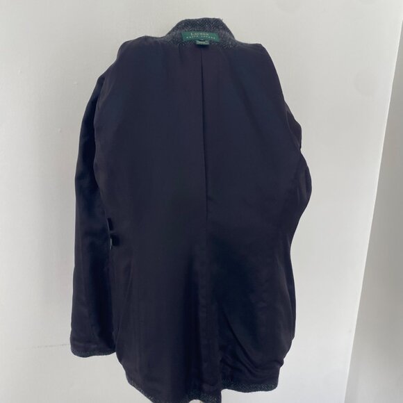 Ralph Lauren Jacket Blazer Wool Herringbone Gray - Picture 11 of 15